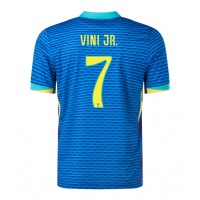 Camiseta Brasil Vinicius Junior #7 Visitante Equipación Copa America 2024 manga corta